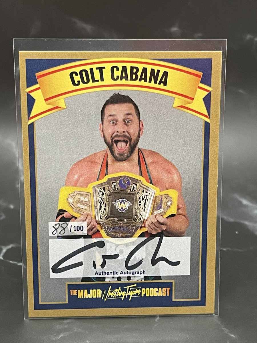 HeyItsWeb's tweet photo. BOOM BOOM itโs @ColtCabana
The hits just keep on coming for me from the @MajorWFPod #Hardfoundation card set. So happy and excited to pull this! #majormark #mwfp #cardfoundation https://t.co/2FQr6wxIFz