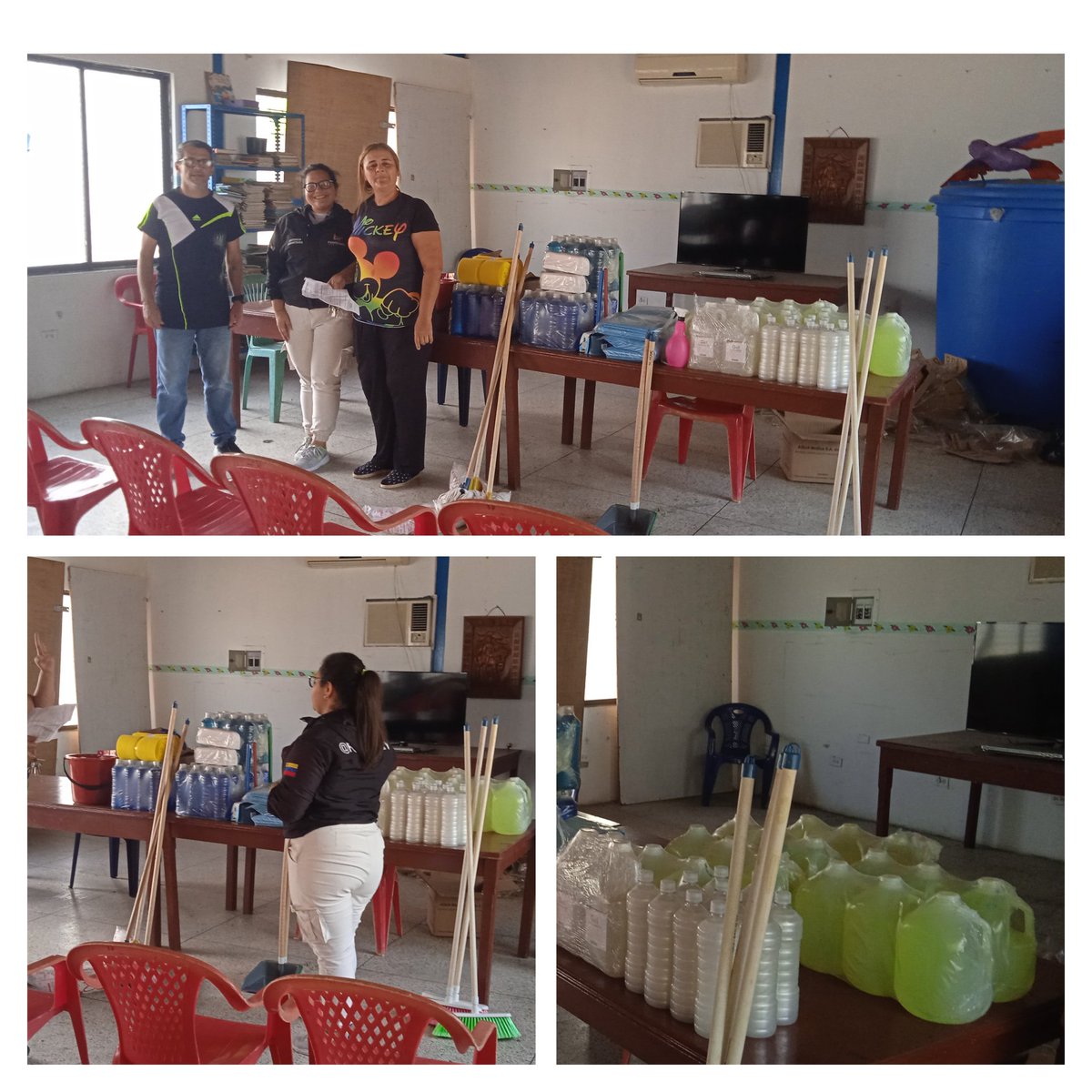 FUNREAHV REALIZÓ LA ENTREGA DE UNA DOTACIÓN DE INSUMOS DE LIMPIEZA (COLETOS, ESCOBAS, JABÓN, CLORO Y MISTOLÍN) A LA ESCUELA ESTADAL "MAXIMILIANO ZAMBRANO DUQUE". UREÑA, 31/01/2023 <a href="/NicolasMaduro/">Nicolás Maduro</a> <a href="/dcabellor/">Diosdado Cabello R</a> <a href="/_LaAvanzadora/">Yelitze Santaella</a> <a href="/Berzabethg1/">Berzabethgandicaoficial</a> <a href="/YuniorClavijoM/">CARLOS Y. CLAVIJO M.</a> <a href="/FreddyBernal/">Freddy Bernal</a> <a href="/carrilloalcald1/">Jhon Carrillo</a>