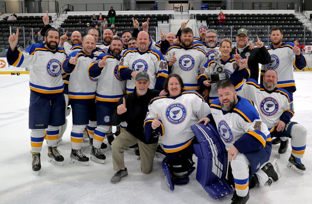 StLouisBlues's tweet image. Congratulations to @STLBluesWarrior's Team Alpha and Team Delta Blue on winning their respective divisions at the Gateway Warrior Classic!