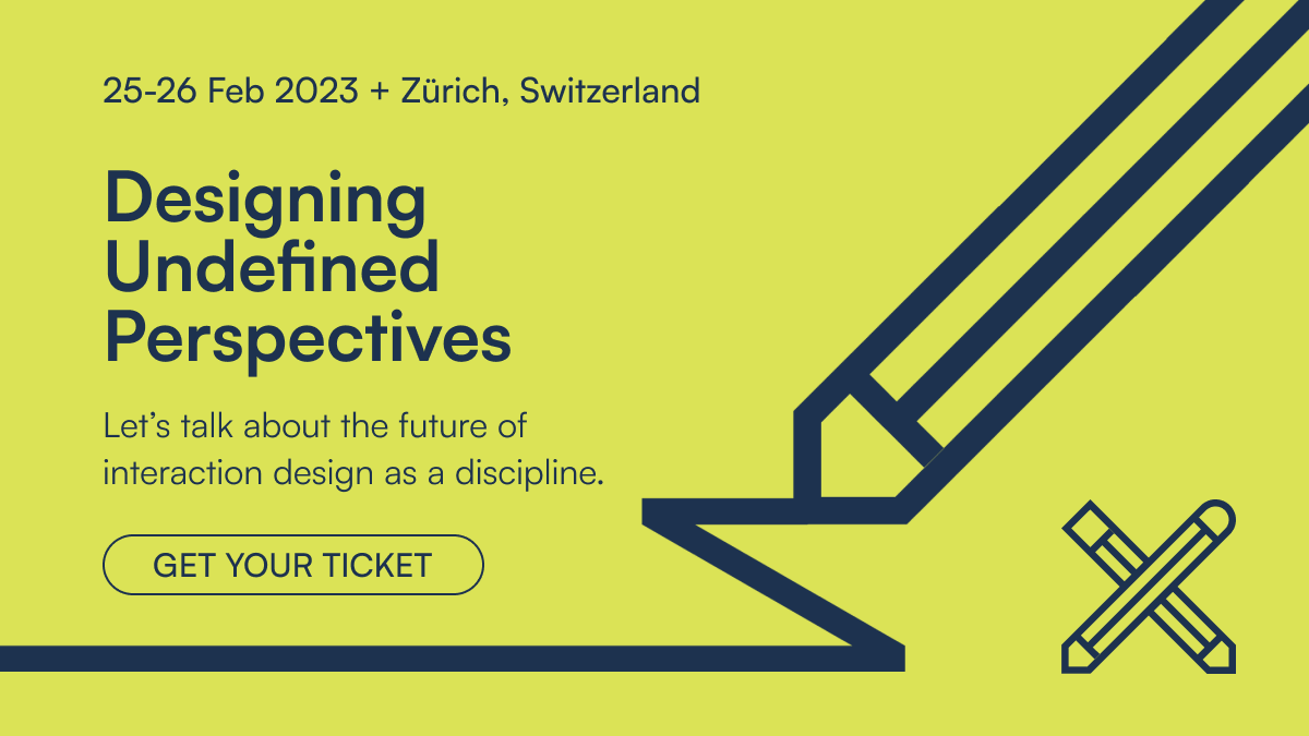 The Education Summit is for anyone looking to build community through collaboration and a learning-by-doing approach. 

Join us in Zürich. Let’s talk about the future of interaction design as a discipline.

edusummit.ixda.org

#IxDA #DesignEducation #InteractionDesign #IxD23