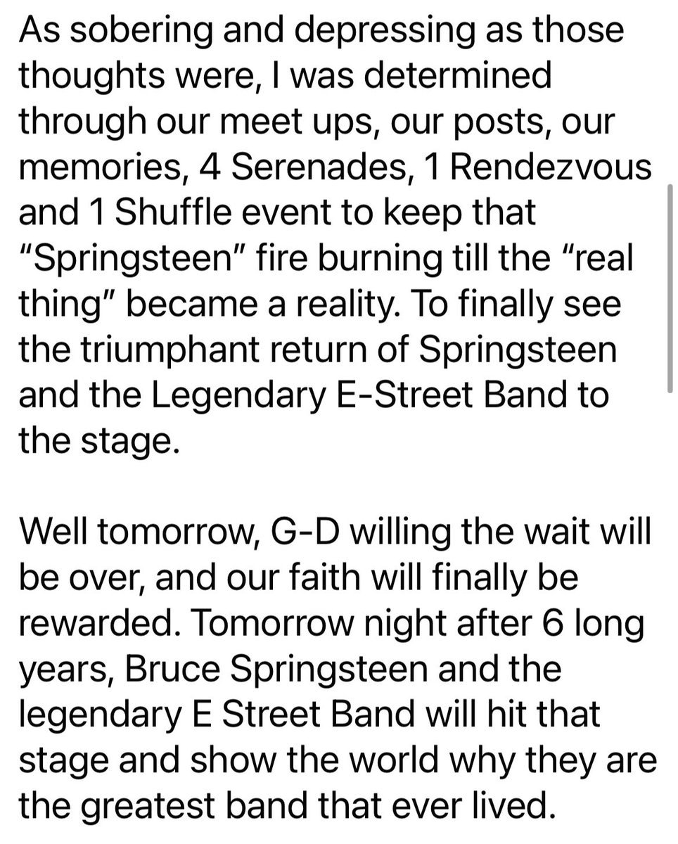 SpringNuts_'s tweet image. My message to all our fellow #springnuts on the eve of the #SpringsteenTour2023 kickoff: (1  of 2)
#springsteen #estreetband 

@springsteen @nilslofgren @gwtallent @EStreetMax @StevieVanZandt @jakeclemons @roybittan @MVZaGoGo @azsweetheart013 @SpringNuts_