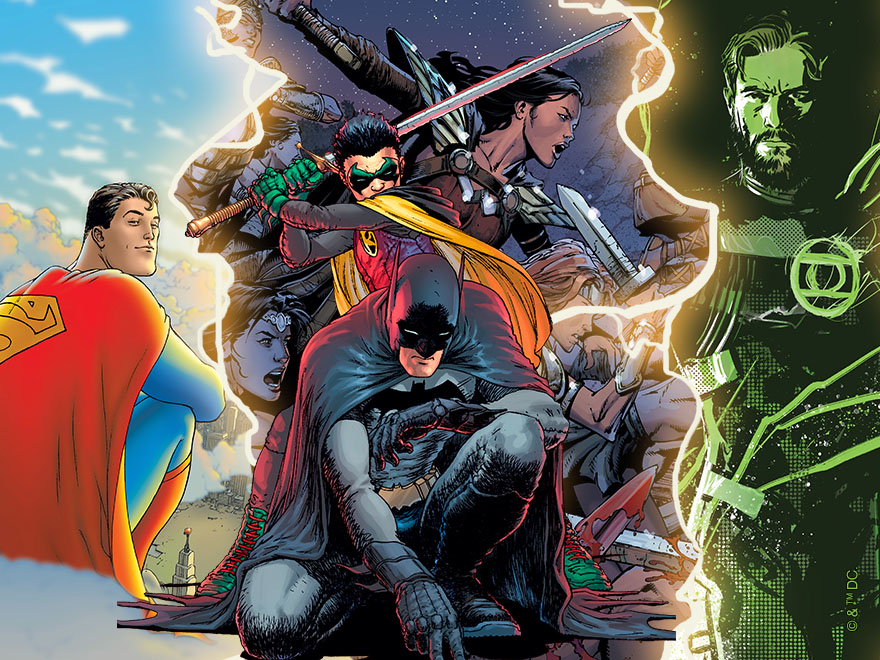 Art mash-up header image for the DC announcement