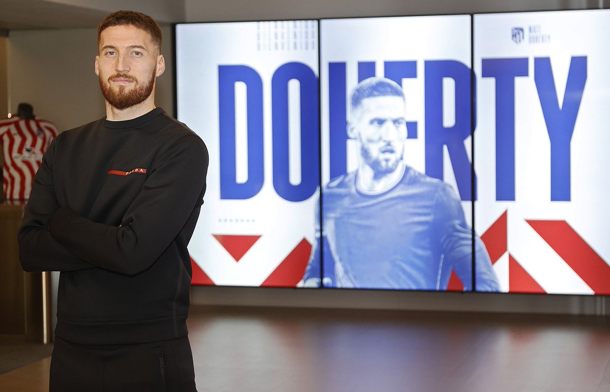 TGoalpost's tweet image. Official: Matt Doherty has joined Atletico Madrid on a free transfer following the termination of his contract at Tottenham. 🔴⚪️

Contract valid until the end of the season.

#TheGoalpostNews #MattDoherty #Doherty #ATM #THFC #AtleticoMadrid #Atleti #Spurs #Transfers #DeadlineDay