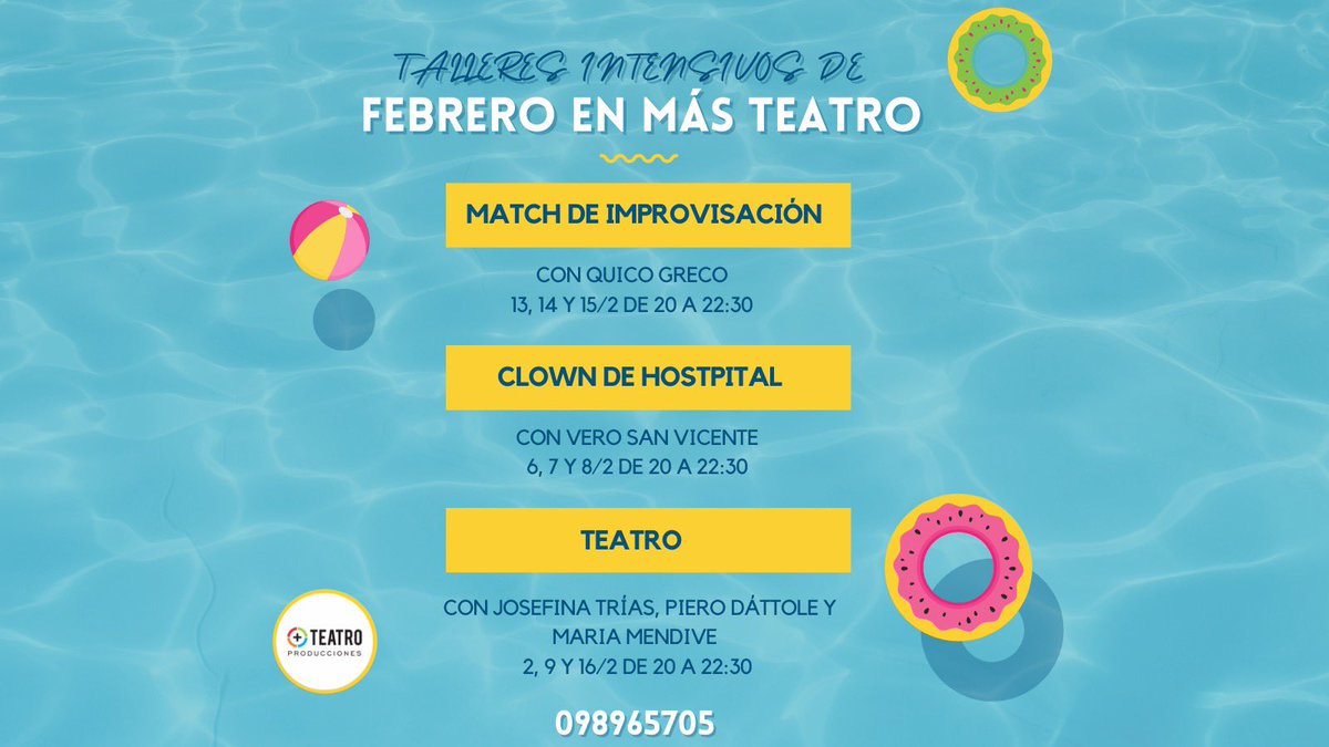 El jueves arrancamos con los intensivos de Febrero en <a href="/masteatroenlp/">Más Teatro</a> ! 

Sumate que se pone lindo!
