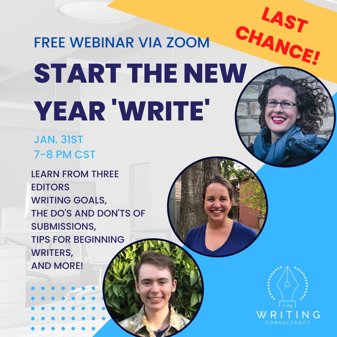 Registration for tonight's free panel ends at 6PM CT! If you want to join us and learn more about setting goals for your writing, tips for approaching editors, and suggestions for beginning novelists, RSVP soon here: app.arketa.co/welovewriting