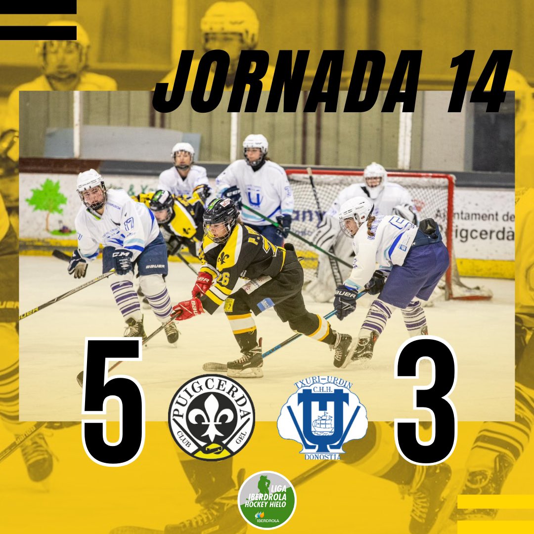 C.G. Puigcerdà 1958 (@cgpuigcerda1958) on Twitter photo ⚡️RESULTATS CAP DE SETMANA⚡️
JORNADA 14 - Liga Iberdrola 🟢
<a href="/cgpuigcerda1958/">C.G. Puigcerdà 1958</a> 5️⃣ - 3️⃣ <a href="/Txurihockey/">CHH TXURI URDIN IHT</a>
#CGP #SomhiCGP ⚡️RESULTATS CAP DE SETMANA⚡️
JORNADA 14 - Liga Iberdrola 🟢
<a href="/cgpuigcerda1958/">C.G. Puigcerdà 1958</a> 5️⃣ - 3️⃣ <a href="/Txurihockey/">CHH TXURI URDIN IHT</a>
#CGP #SomhiCGP