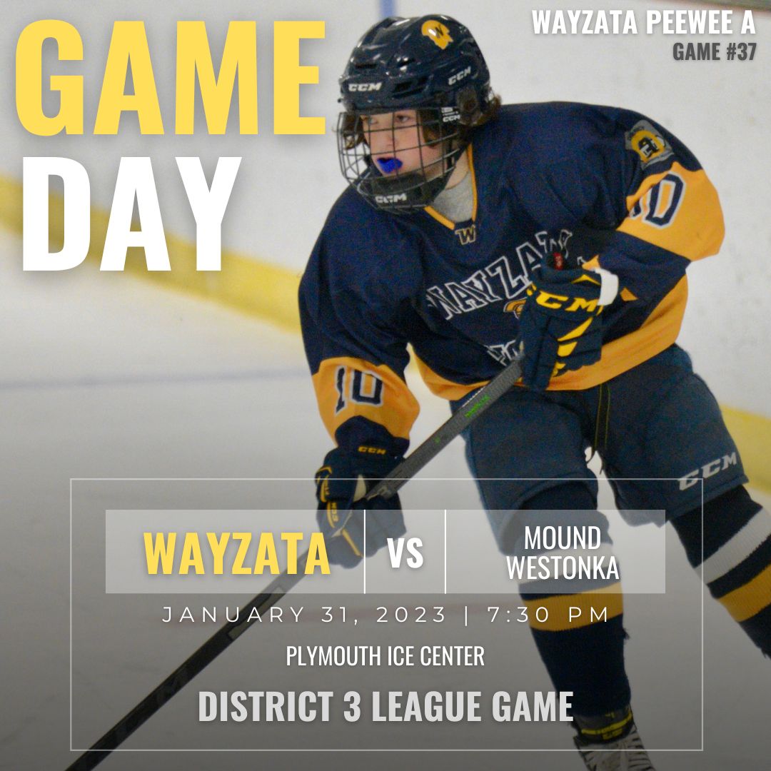 Another tough District 3 game (aren't they all?) tonight against Top-10 ranked Mound Westonka. 7:30pm on PIC Rink C.