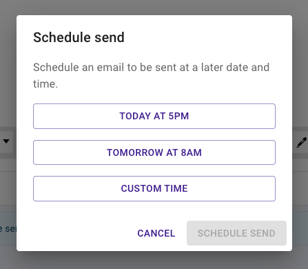 PrestoAssistant's tweet photo. We hope you’re all staying warm on this cold snow day. In the mood to get ahead on your email? Check out our latest feature: Scheduled Emails. Schedule an email to be sent anytime in the future, so you can send it and forget it!
.
.
.
#PrestoAssistant #SavingTime https://t.co/MRjmC1iRMR
