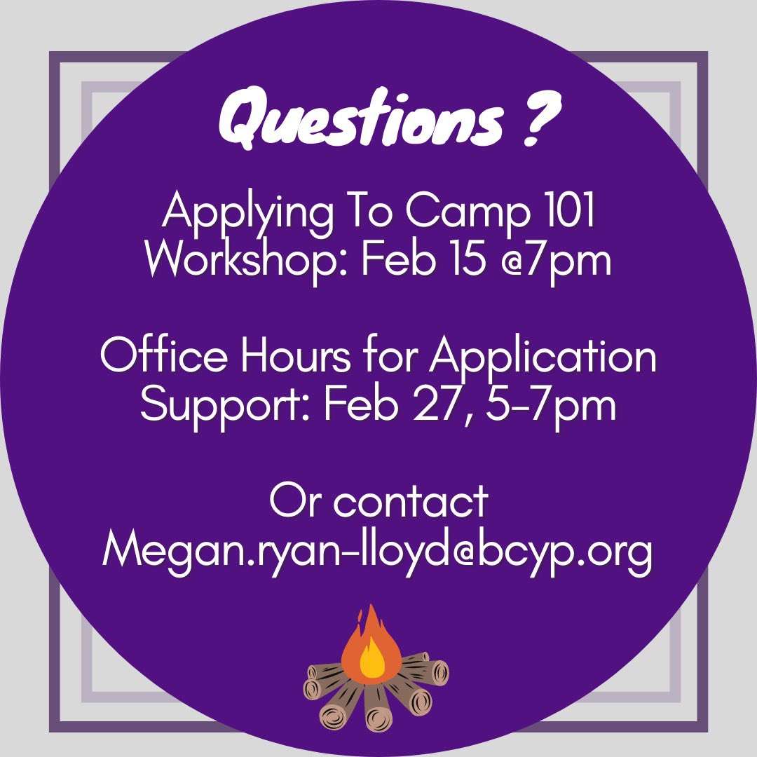 Members, now is your chance to make Camp Phoenix a reality!! Applications for Camp Phoenix are open from now until February 28th. Check your email for more details on how to apply, workshops, and more!

#hYPe #BCYP #BCYP94 #youth #youthempowerment #youthparliament #summercamp