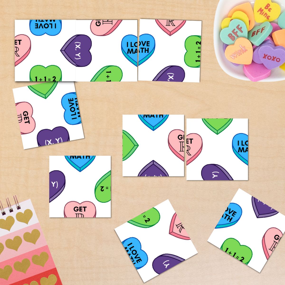 Math + Valentine's Day + Puzzles = Square Math Valentine Puzzle.
 mathequalslove.net/math-valentine…

I had a lot of fun learning how to code this puzzle in LaTeX. 

#mtbos #iteachmath #puzzlingclassroom