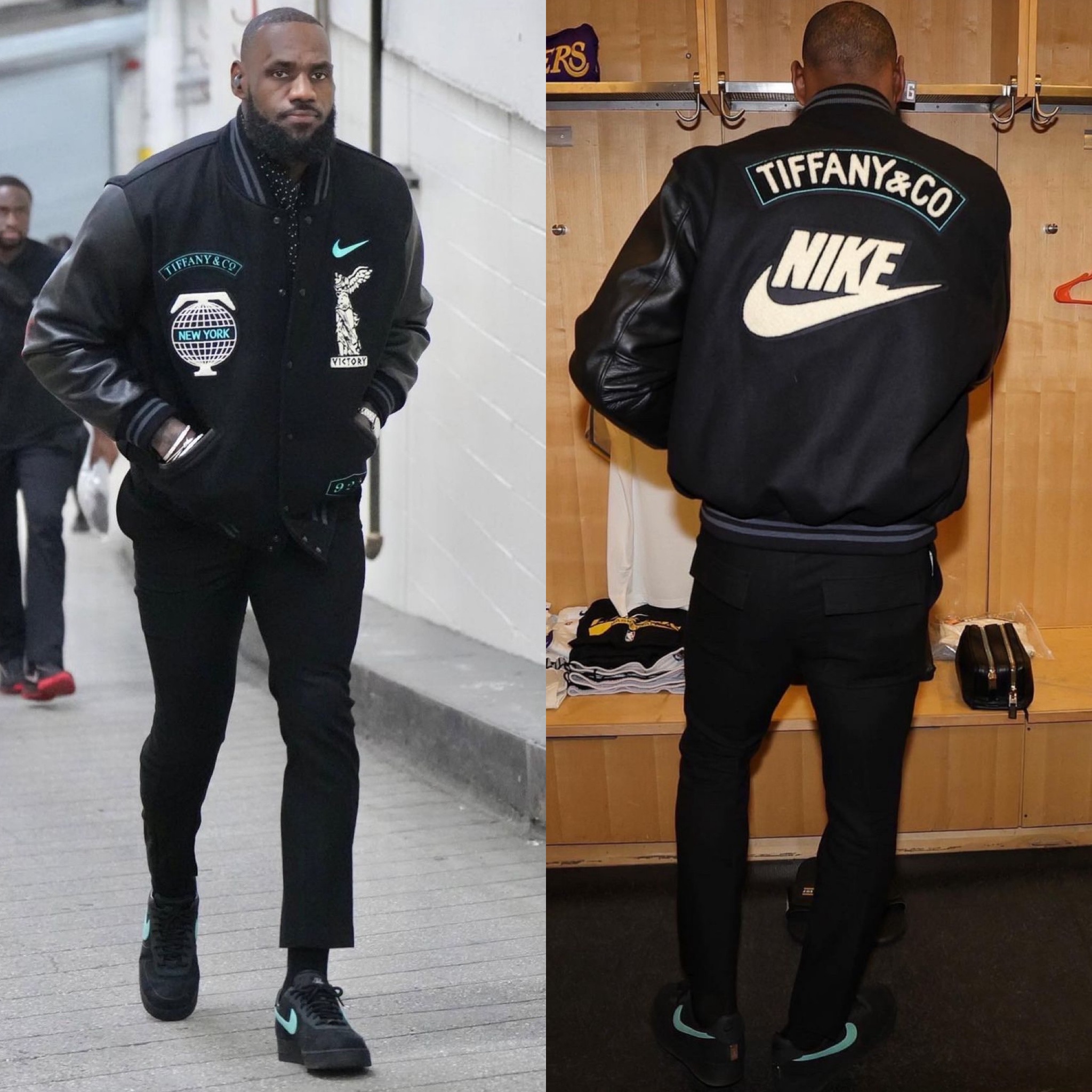 Lebron James Black Varsity Jacket