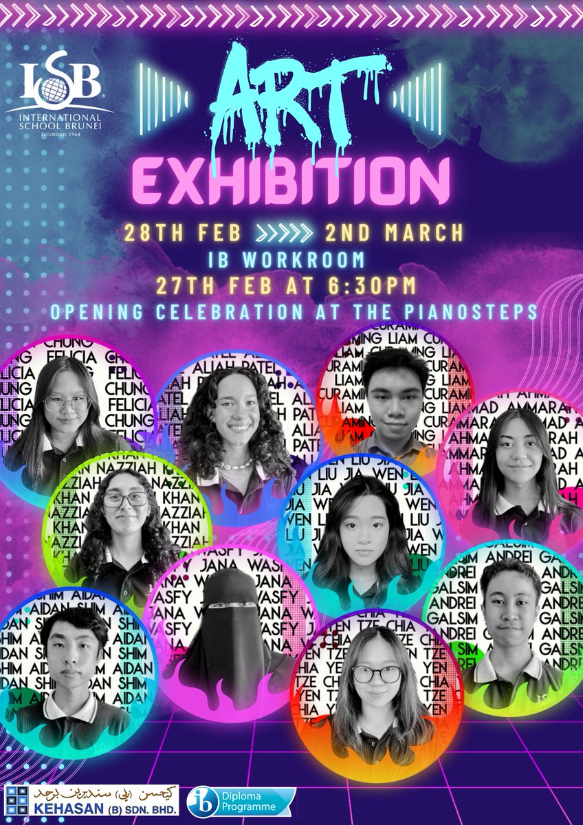 Come and show your support for our Year 13 IB Visual Arts students! ISB's 2023 IB Visual Arts Exhibition opens to the community from 28th Feb until 02nd March 2023.

This exhibition is a culmination of our students’ countless studio hours and long-standing passion for the arts.