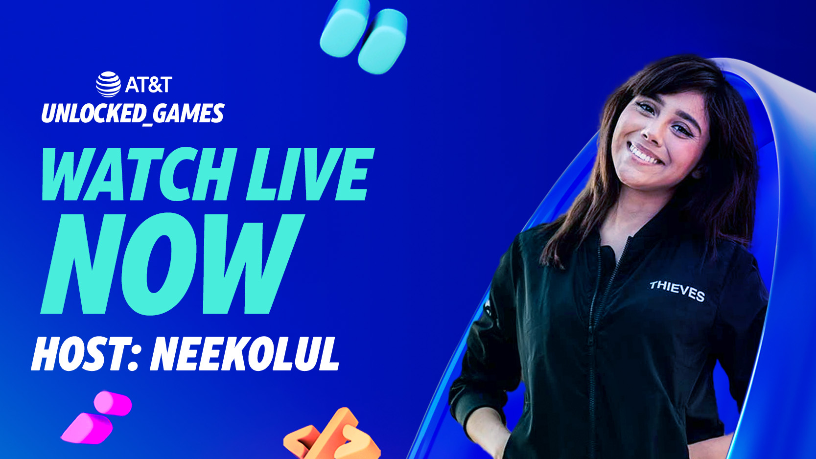 100 Thieves on X: Tune in now to  to watch @neekolul  play the #ATTUnlockedGames winner Gwen Frey's upcoming game, Lab Rat!   / X