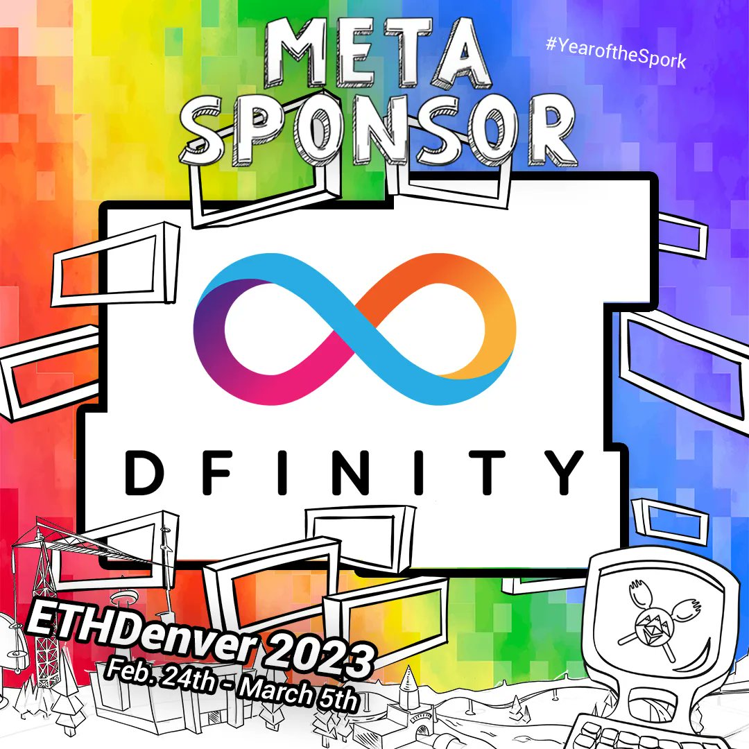 EthereumDenver's tweet photo. . @dfinity aims to create a "blockchain singularity" in which every system and service is rebuilt and reimagined using smart contracts and runs entirely from infinite public blockchain without need for traditional IT. https://t.co/lLXmRaw0Hn