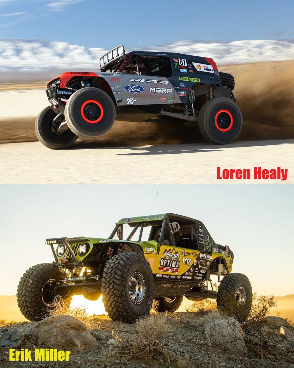 Ultra4USA's tweet image. #TwoForTuesday today... and it involves the two TWO TIME King of The Hammers winners: Loren Healy and Erik Miller.

Which #TwoFer becomes a THREE TIME KING?

Or, do we have a First Time King for the 3rd time in 4 years?

@NittoTire 

#Ultra4USA #Ultra4Racing #KOH2023 #WhoWins