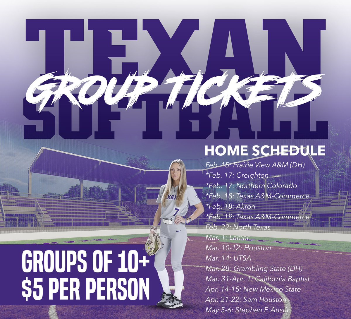 TarletonSports's tweet photo. Can’t get enough people to new stadiums this spring 😈 let our Ticket Office know if you’ve got a group that wants to be part of #TexanNation 

📧 tickets@tarleton.edu 

#TicketTuesday https://t.co/DUclsA5pHW