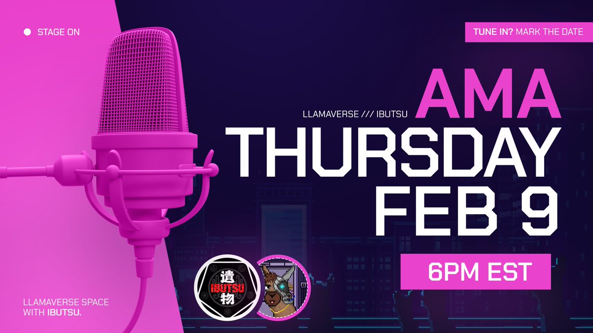 Join us for a Twitter Space AMA with <a href="/Ibutsu_nft/">Ibutsu NFT 🐲</a> !

🗓️ When: Feb 9 2023
⏰ Time: 6 PM EST
🔔 Set reminder: x.com/i/spaces/1djGX…