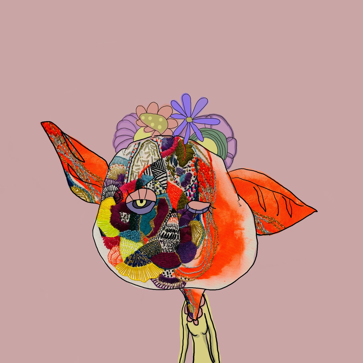 embroiderers88's tweet photo. ミントできないけど、
new embroideresちゃんできました☺️😝
動いてる、、、、笑

#NFT
#nftart https://t.co/aGagQxPMxm