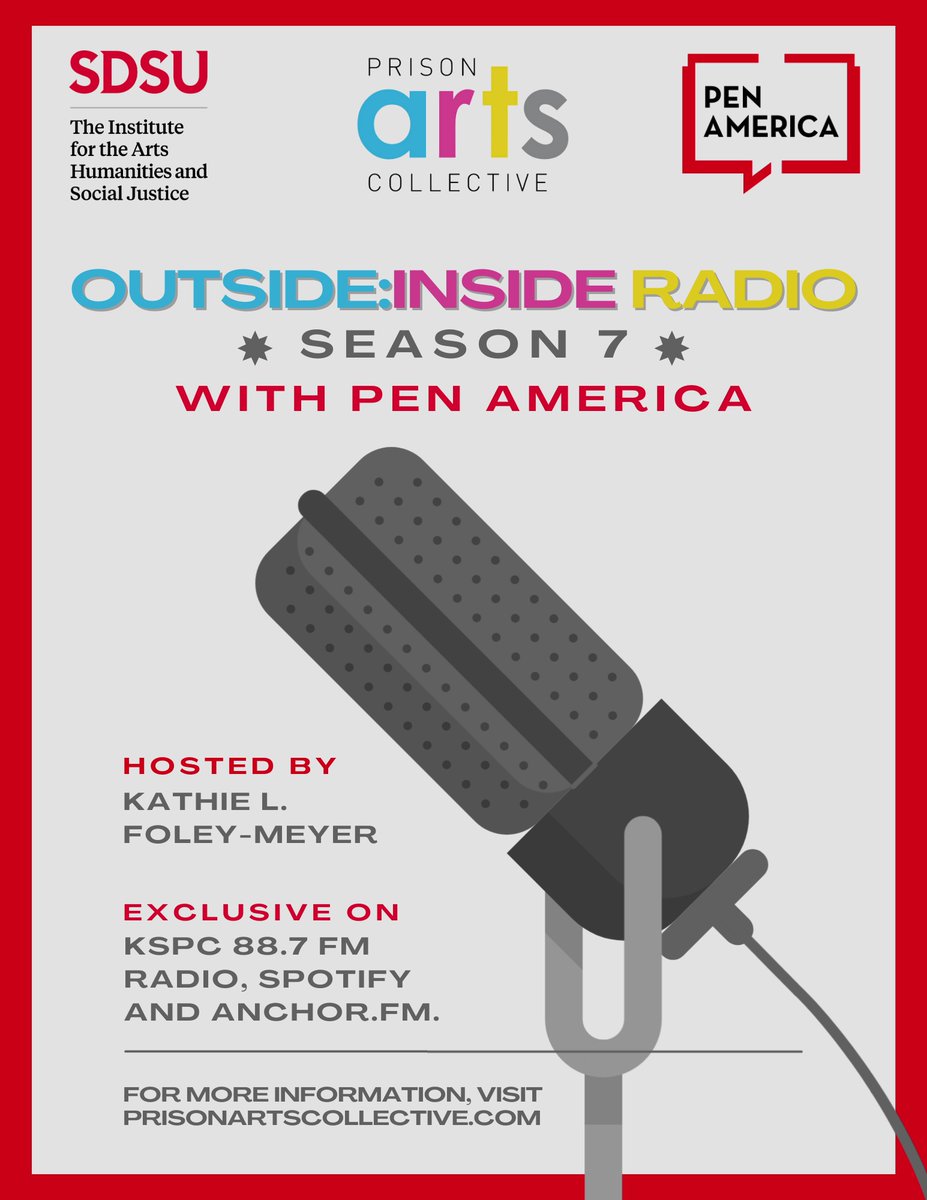 PAC is excited to announce a collaborative season of Outside:Inside Radio with PEN America! Each episode highlights authors in "The Sentences that Create Us: Crafting a Writer’s Life in Prison", edited by Caits Meissner, Dir. of PEN America’s Prison and Justice Writing Program.