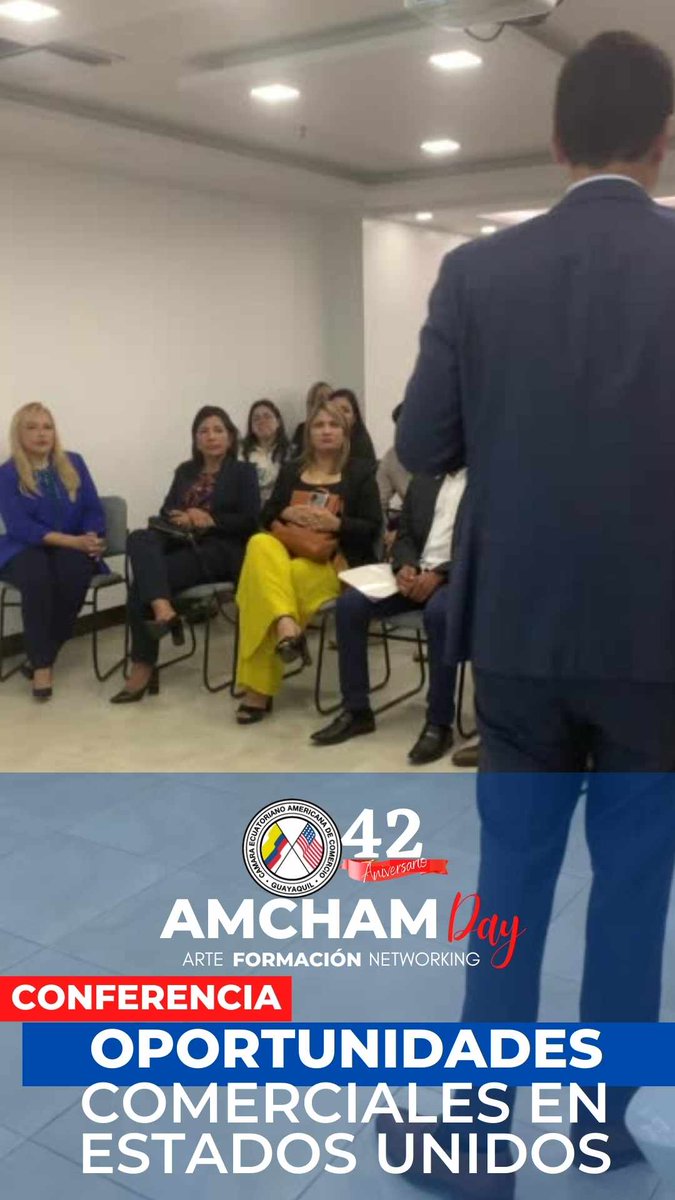 amchamgye's tweet image. #amchamday
Nuestra segunda conferencia 
Oportunidades Comerciales con #EEUU impartida por @JoseJavierHD  de @InteliusBI contó con la presencia de nuestra presidenta @ChairAmchamGYE y miembros de #amchamgye 

@josepileggi  @alexiaalcivar @edithvillavic
