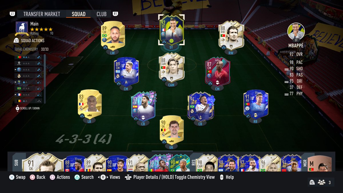 AnonymousGuest's tweet image. #PS5Share, #FIFA23 the team after 1100 packs.