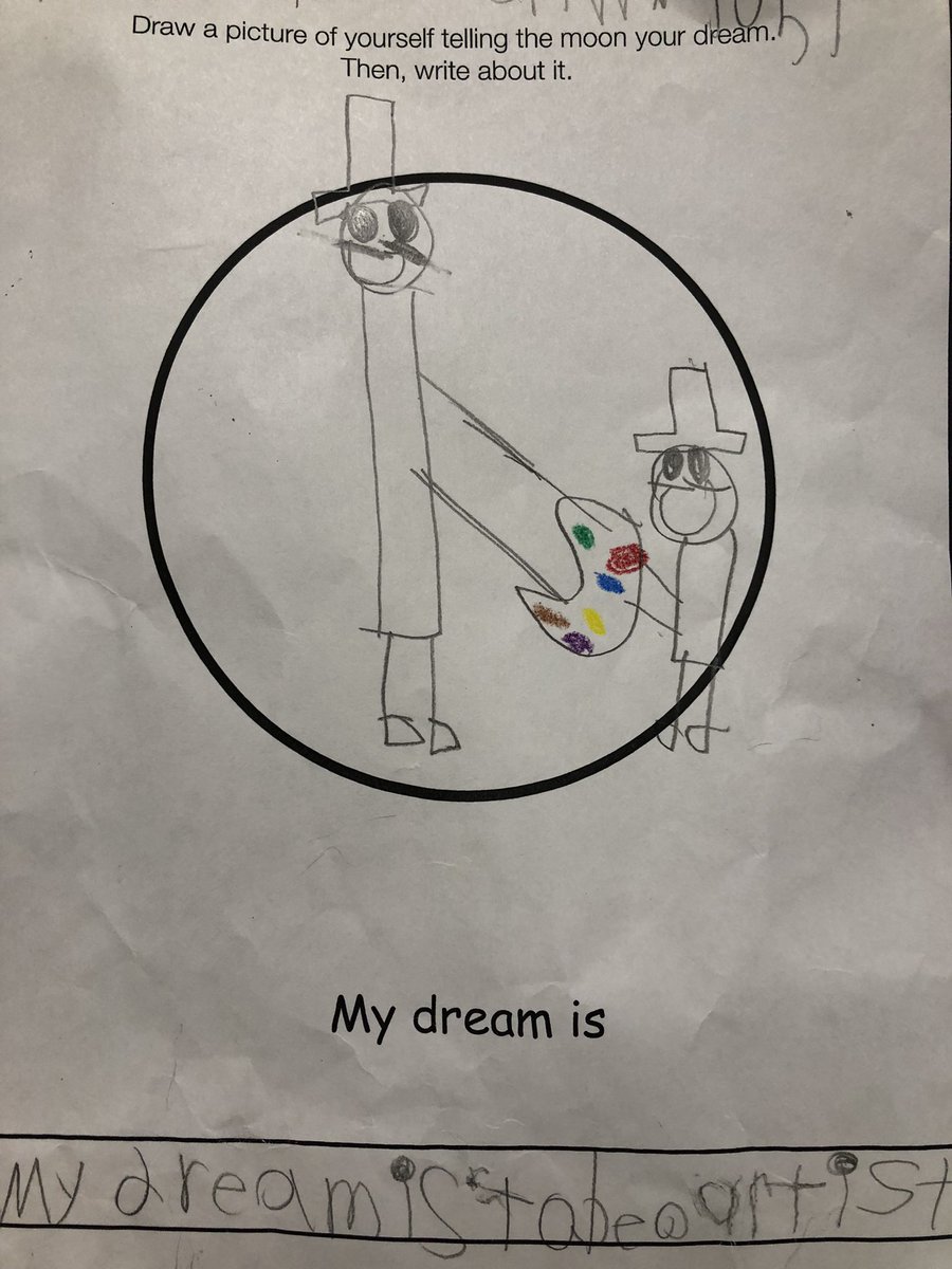 Today is “Inspire Your Heart with Art Day.” Ms. Davis, Art Teacher at Leesylvania, certainly inspired this young man whose dream is to be an artist.