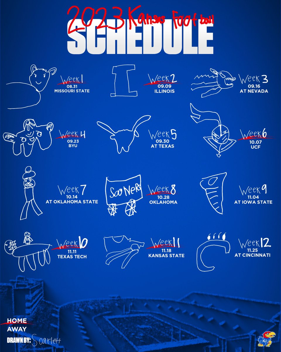 Kansas Pregame on Twitter "RT KU_Football Here it is! The 2023