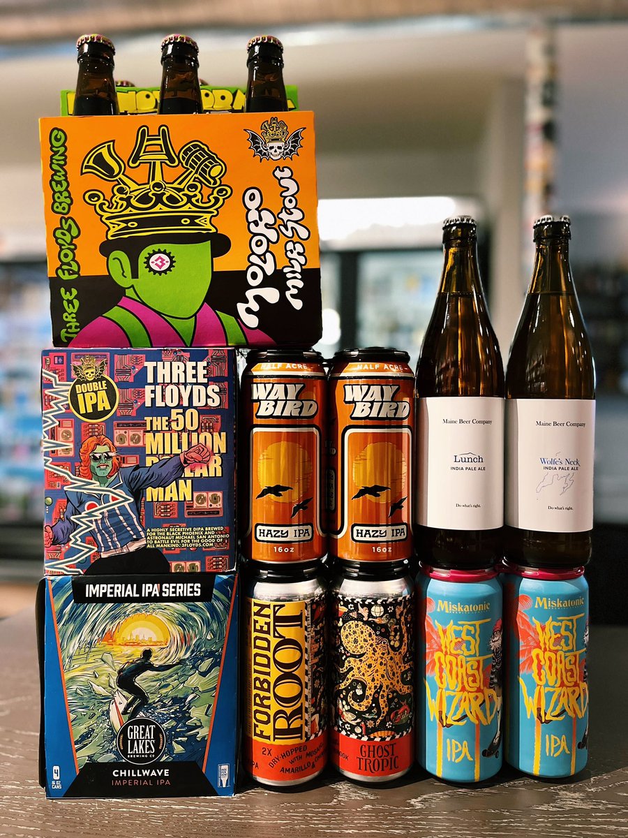 Warm up this frigid Tuesday evening with some beers to settle in with 🍻 Our doors are open until 9 tonight!