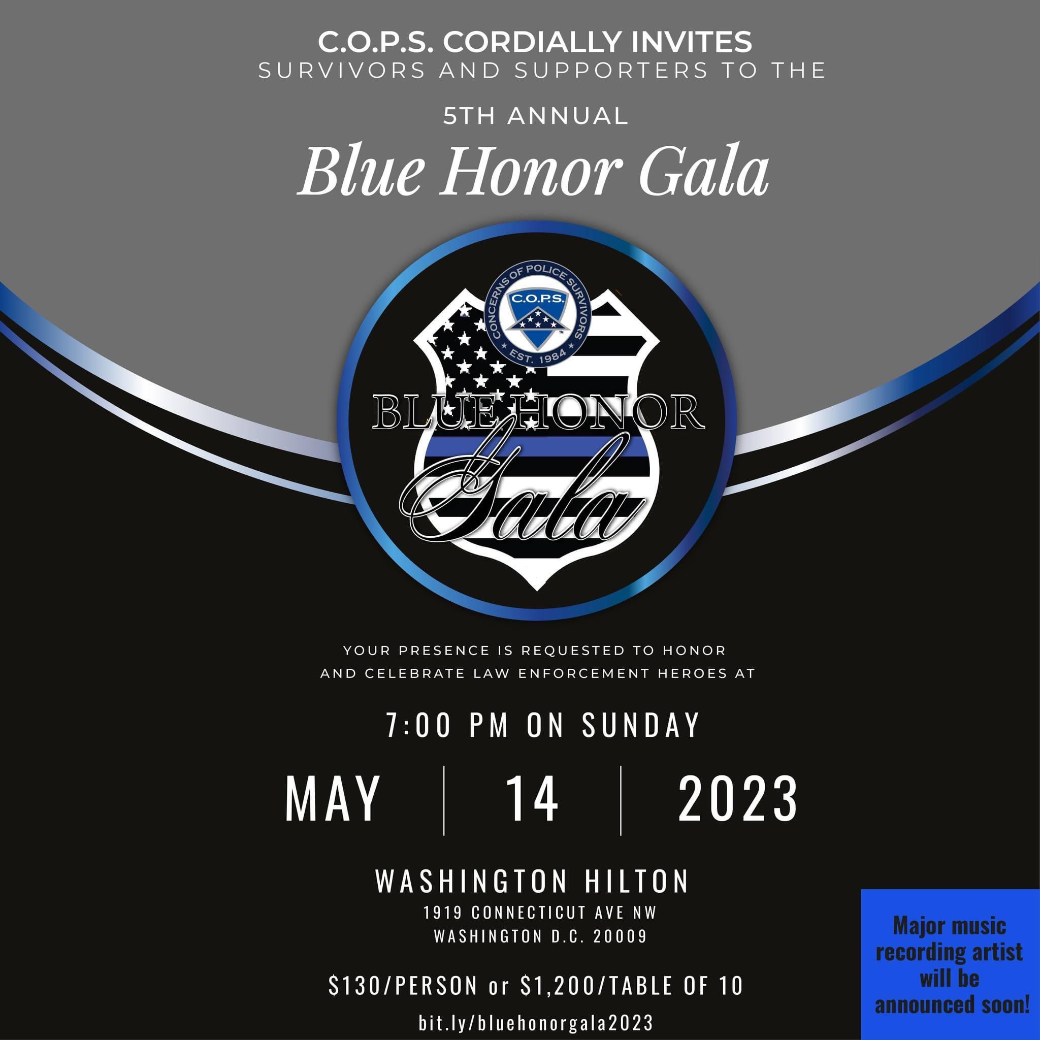 National C.O.P.S. on Twitter "Tickets for the 5th Annual Blue Honor