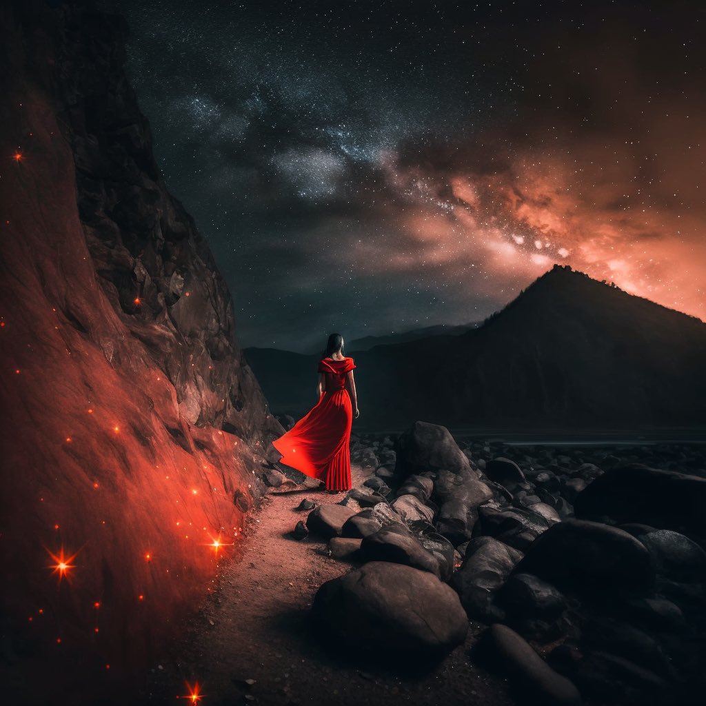 icreatelife's tweet photo. The longest prompt I ever crafted. No living artist’s style was used in the prompt. They remind my self-portraits when I used to travel and wear dresses. Made me feel nostalgic. 

Midjourney version 4. https://t.co/VjQ9shnUnv