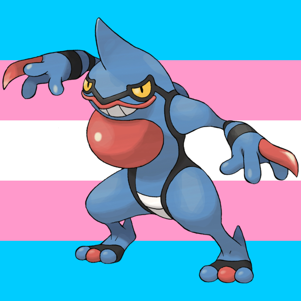 TransPokemonBot's tweet photo. Toxicroak is trans https://t.co/LehMjaMRwZ