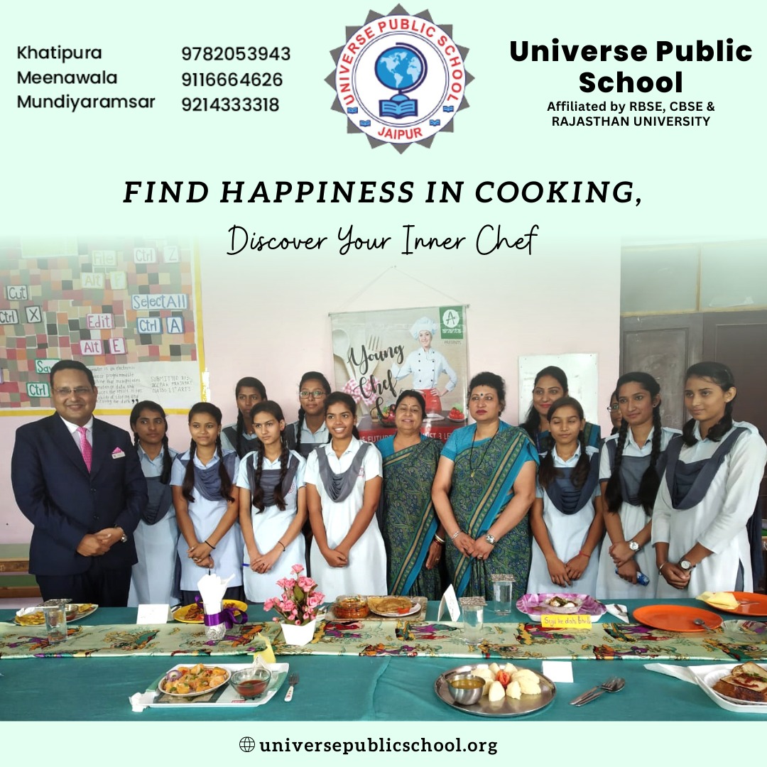 UPSJaipur's tweet photo. Cooking together allows people to harness closer bonds and helps build lifelong memories. 

Visit - https://t.co/iZCltmUDZn
Call us - +91-9214333318, 9116664626, 9782053943

#universepublicschool #UPS #cooking #memories #school #learning #classes #summer2022 #fun #jaipurschools https://t.co/PKUgh4Peiw