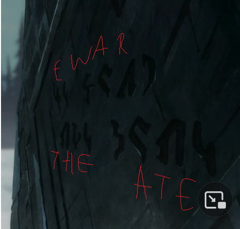 ffwydriad's tweet photo. The #TheLegendOfVoxMachina watch party had @SamRiegel mention the runes were real/translatable...so I translated them. 
#LegendofVoxMachina #VoxMachina https://t.co/7lafTYHTd8