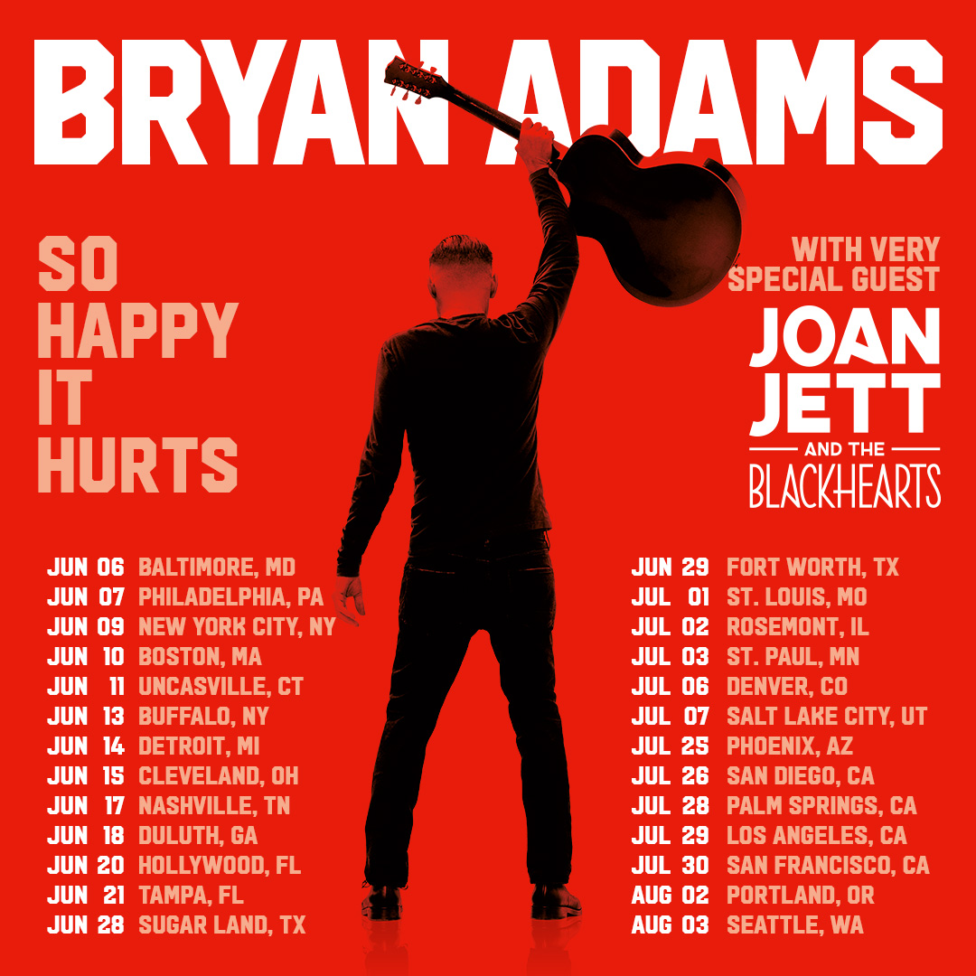 Joan Jett & the Blackhearts on Twitter: "We'll see you on tour this summer with @bryanadams! Pre-sale tickets start at 10am local time with code JJBH23 - https://t.co/GJS0sun0cD https://t.co/iA80TSpNR5" / Twitter