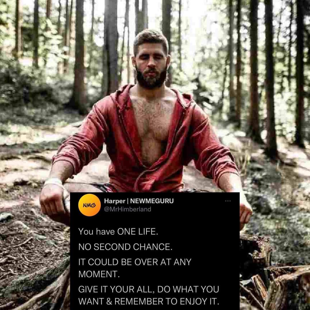 MrHimberland's tweet photo. You get one try at this thing called life.

Here is 3 reasons that will convince you to live your life to the fullest DAILY: https://t.co/6HgBH0c5MN