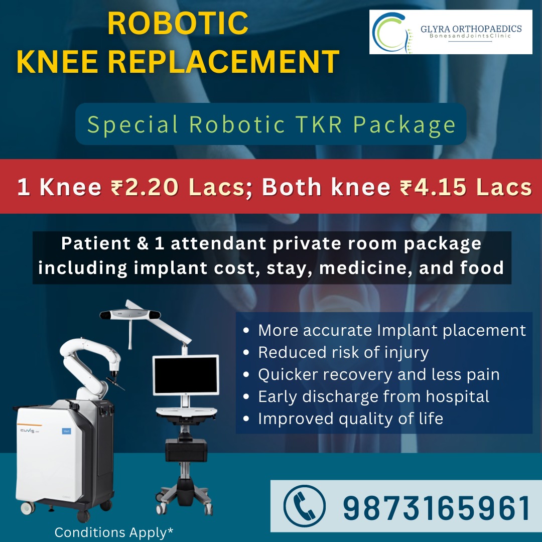 For Appointments:
Call: 9873165961
Or
Visit: glyraorthopaedics.com
.
.
.
#doctor #surgeon #kneereplacement #totalkneereplacement #kneereplacementsurgery #fullkneereplacement #roboticsurgery #Delhi