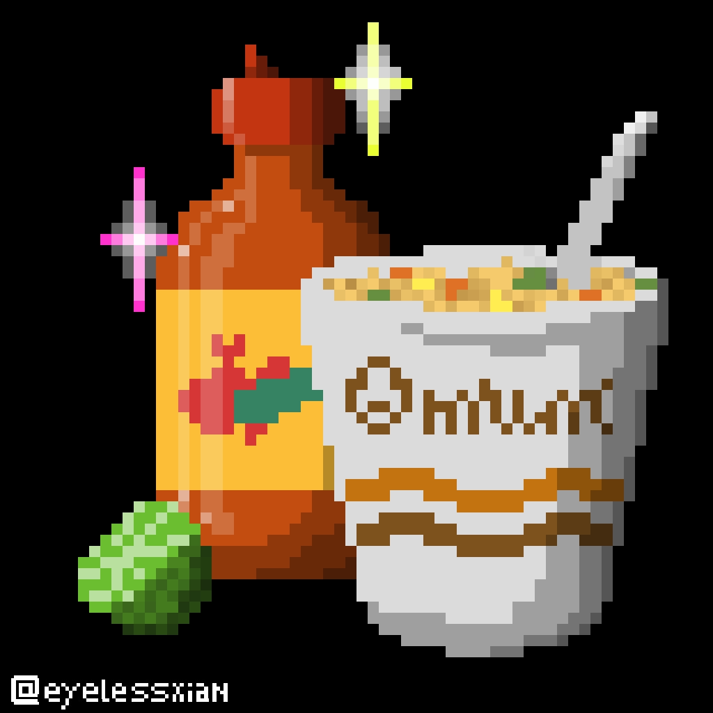 De_MontanaroV's tweet photo. Buen provecho.
#pixelart #PixelArt #Pixel #art #digitalart #Pixel #aseprite #indigamedev #gamedev #comidatipica #instantlunch #ramen #maruchan #food #FastFood https://t.co/VZ1yAhgPZz
