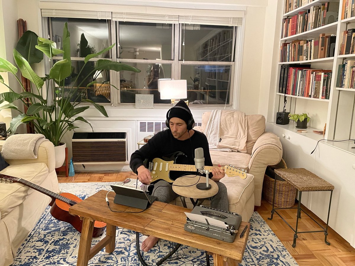 Where it all started before it all started.  Working on a demo in the apartment. #singersongwriter #indieartist