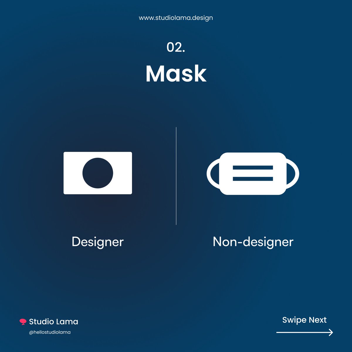 Hellostudiolama's tweet photo. 😎 Designers vs 👨‍💼 Non Designers

What are the terms which your make you relate the work you do, which is a all different meaning for normal people.

Lets us know your version of relativity in the comments.

#designstudio #studiolama #designers #designerslife https://t.co/wl0qI6vtS7