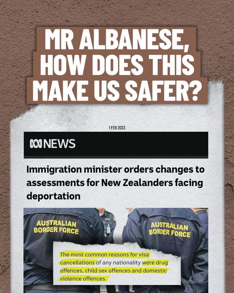 Labor should protect Australian citizens and the people who live here and abide by our laws – instead of prioritising foreign nationals convicted of serious crimes.