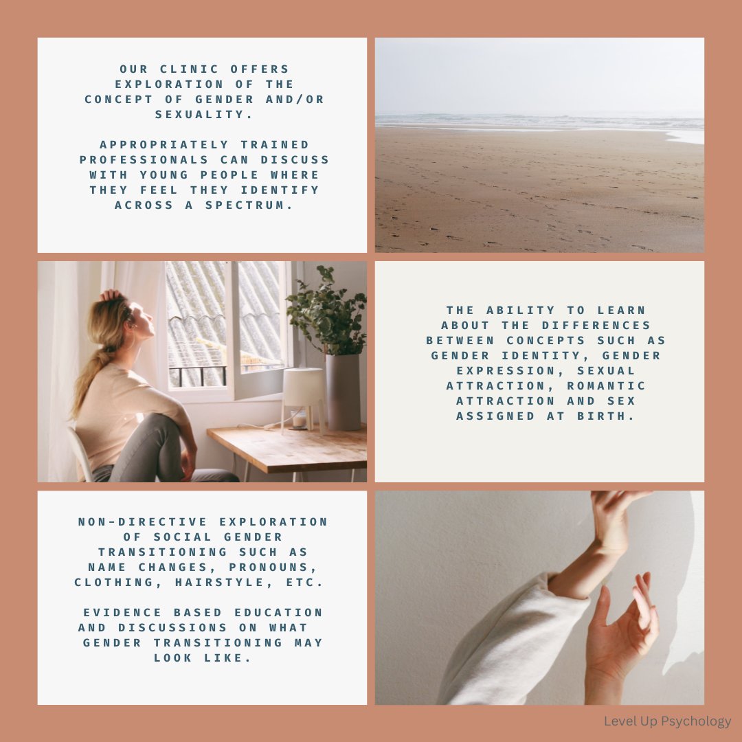 Exploring one’s gender identity and sexuality can be a challenging, yet empowering journey for adolescents.
At our clinic, we support and guide teens through this process with compassion and understanding. 
Remember, it’s never too late to start your own journey of self-discovery