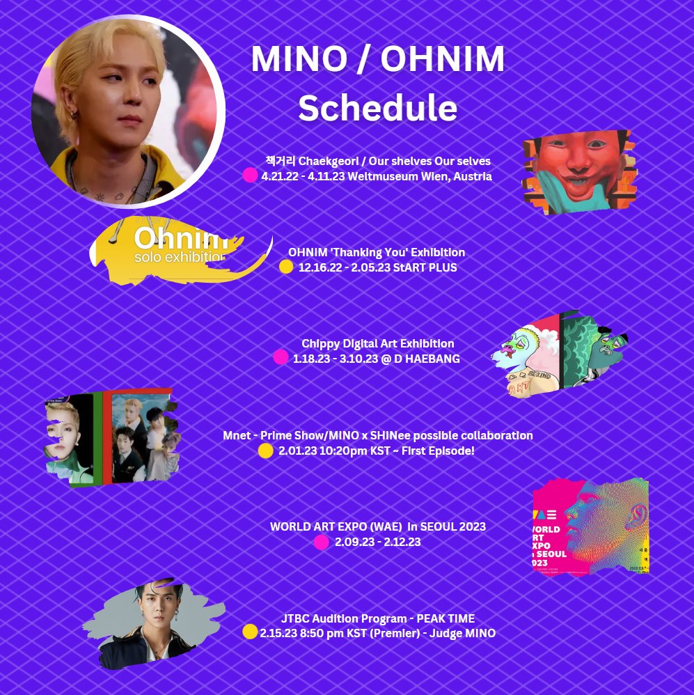 [‼] MINO / OHNIM Schedule Prime Show 1st Episode 🗓️2.01.23 ⏰10