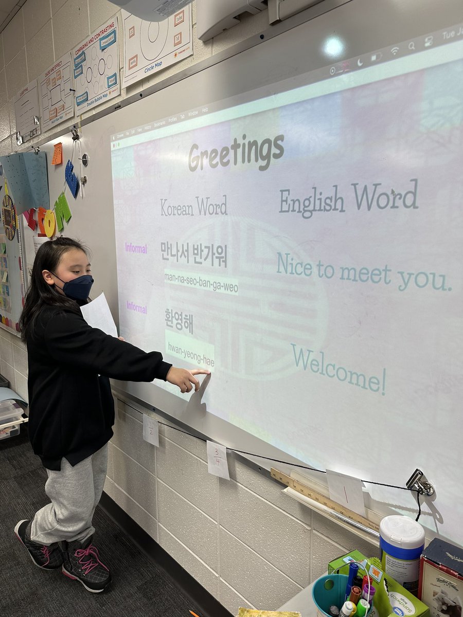 We LOVED learning some Korean words from our friend and classmate so we can more easily communicate with her! #IVYIncludes