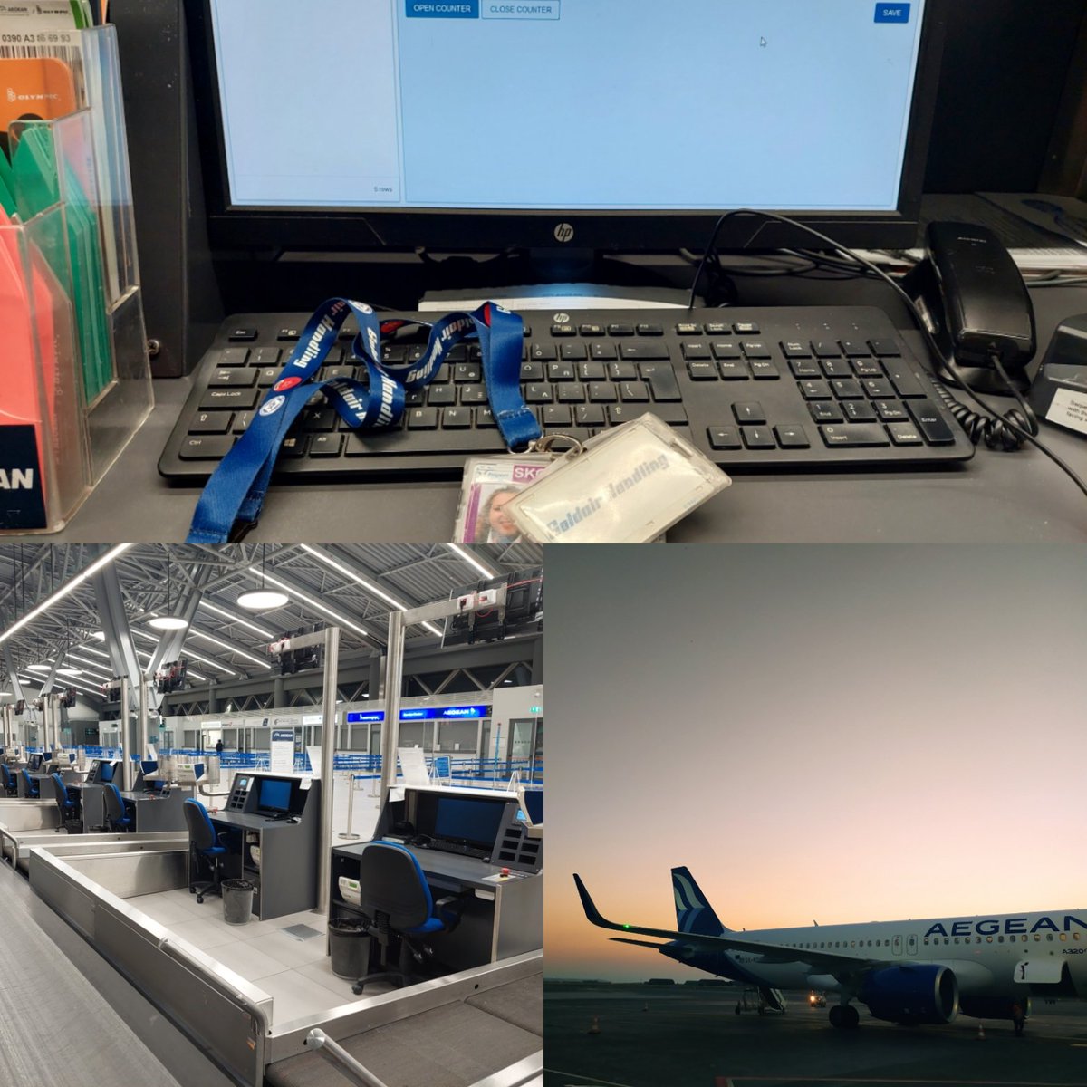 Melinaki_29's tweet photo. Last day..last shift..end of an era?My hope is that we'll meet again..❤️✈️ #goldairhandling #checkinagent https://t.co/D2q77e4pzO