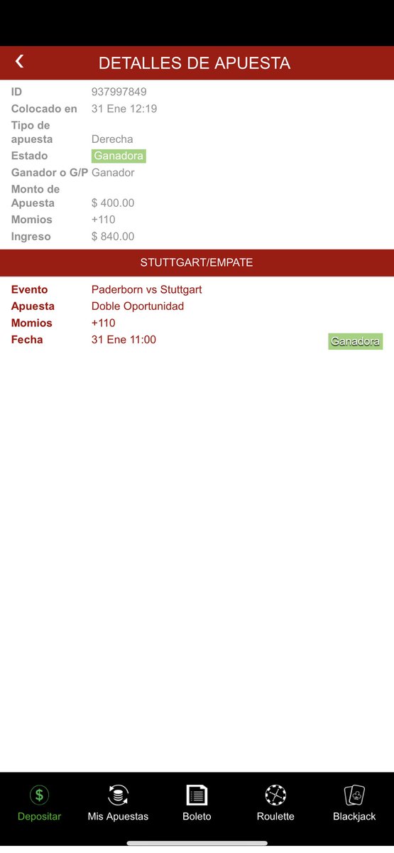 mecos_picks's tweet photo. Nos fue bien mecoamigos 

@BetoAzamar @dfacundo1 @Shafiro2 @83Pako @MedellinYorch 

Había poco en que invertir, pero con el live del @VfB sumamos. Equipo 🔝 copero

✅ 5
⛔️ 2

Mañana arrancamos febrero con todo, va un free q si se da, rifamos 1,000 entre los q den RT https://t.co/d8PzRtbmdQ