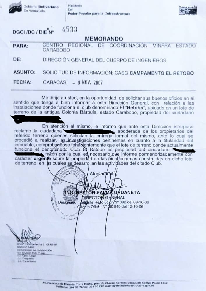 DiarioAborigen's tweet photo. @rafaellacava10 @alc_naguanagua @Poli_naguanagua @PMunnaguanagua @MinpublicoVEN @TarekWiliamSaab @TSJ_Venezuela @Tsj_CaraboboOfc @GNB_CARABODESUR @SEBIN_OFICIAL @GNBCmdtGral @gramirez2013 presentarán un novedoso proyecto deportivo y en esa de área de 13.088 metros se incluye una Iglesia Cristiana. El inmueble tuvo de inquilinos al Club El Retobo, el propietario los demandó juridicamente y por sentencia firme de un Tribunal de Primera Instacia Civil los desalojaron https://t.co/wLrTL4VSDA