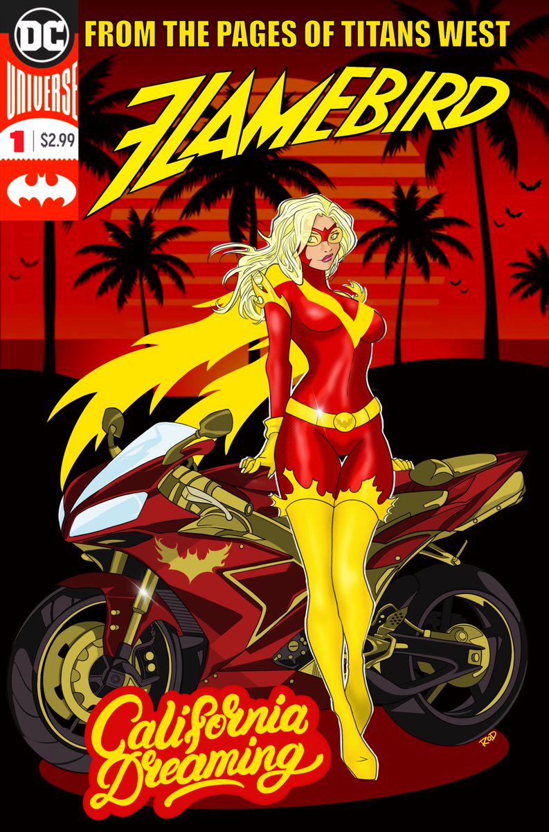 hotroddii's tweet photo. #DCFanArt my version of a #Flamebird #comic. Drawn for #CBR #LineITIsDrawn - #Batman #TeenTitans #Batgirl https://t.co/7AxExWVYCj