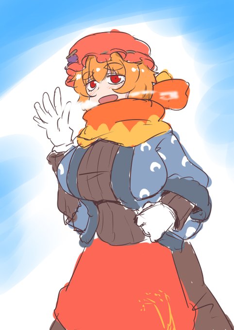 お胸が豊満であまりみかけない外の世界の服を着こんで真冬の早朝から農民におはよーと声をかけて周り『俺はいつか幻想郷を出てやる!』って言ってた農民の息子が『俺立派な農民になるよ!!』と期せずして幻想郷の農家不足を食い止めるタイプの秋穣子様 