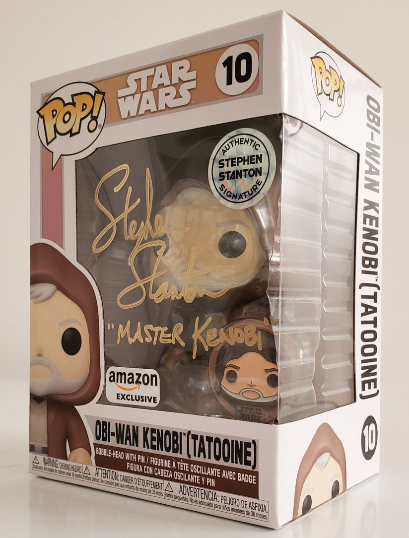 Here's a new #StarWars #Funko #Giveaway for a mint 10/10 Galactic Gold signed #ObiWanKenobi #StarWarsRebels Twin Suns #FunkoPop! To enter RT, Follow and leave a comment! Ends next week! If you're looking for something else please contact Miss Kathy at stephenstantononline.com ⚔️