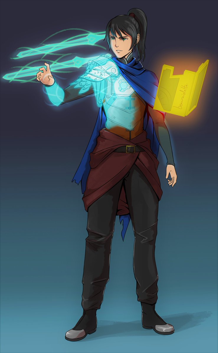 LeBeauviolette's tweet image. Alisander for @JandoCommando , Rhys for @EvanMaraist and @FighterFlowey 's OC. May their OCs have successful campaigns #dndart #dnd #DnDcharacter